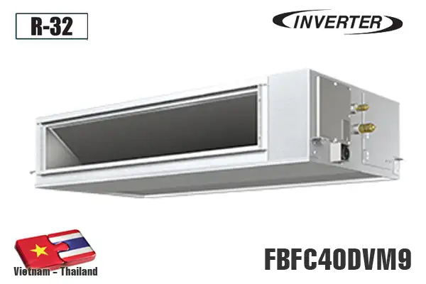Điều hòa âm trần nối ống gió Daikin 15.000BTU 1 chiều inverter FBFC40DVM9/RZFC40EVM 1 Điều hòa âm trần nối ống gió Daikin 15.000BTU 1 chiều inverter FBFC40DVM9/RZFC40EVM